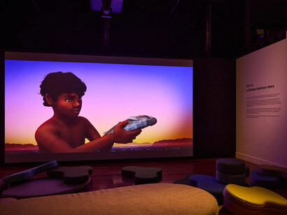 Barani, a Sydney Harbour Story, exhibition view. Courtesy of the Australian National Maritime Museum