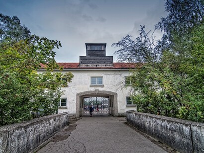 Entrada do campo de concentração de Dachau, Alemanha