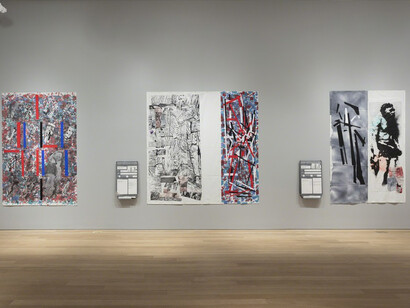 Eugenio Dittborn. Courtesy of Alexander and Bonin