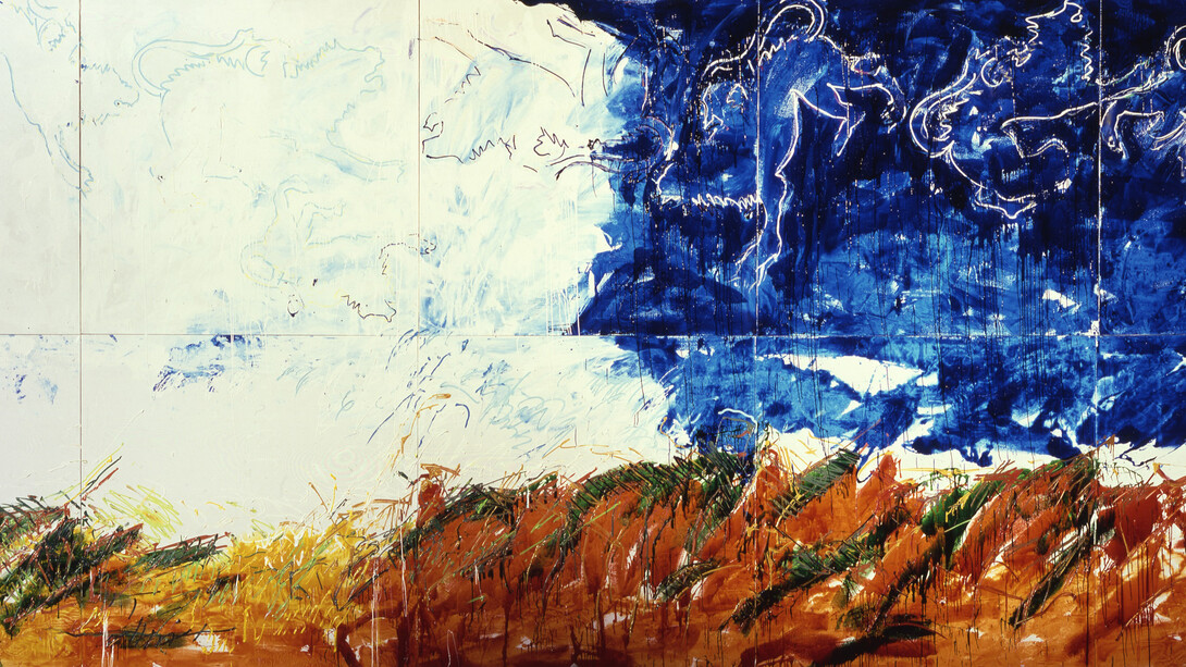 Mario Schifano, Amare chimere (la chimera), 1985. Courtesy of Mart 