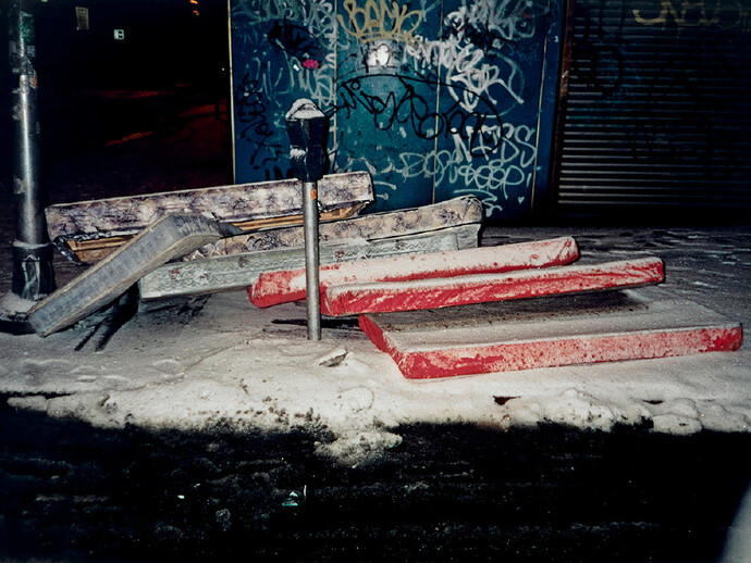 Tony Oursler, Seven Mattresses, 1997, Unique photograph on aluminium, 59,5 x 89 cm