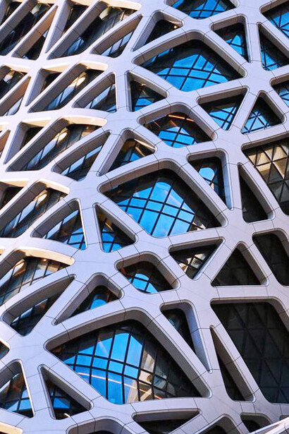 Detalle de una obra de la arquitecta Zaha Hadid