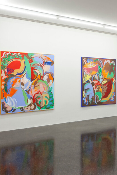 Sol Calero. Solo Pintura, Installation view, Barbara Gross Galerie Munich, 2018.
Photo: Wilfried Petzi, Courtesy Barbara Gross Galerie