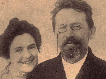 Chéjov con Olga Knipper: fue su esposa entre 1901 y 1904, año de la muerte del dramaturgo y escritor