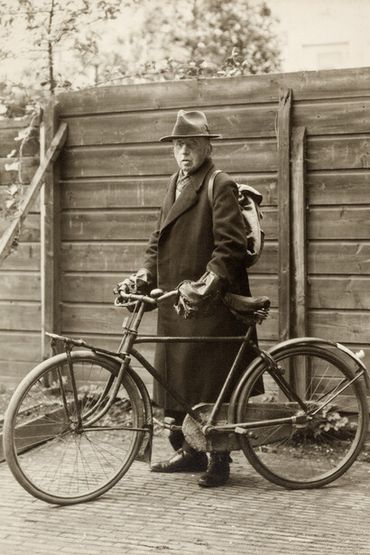 Wilhelm Martin et son vélo. Avec l'aimable autorisation du Mauritshuis