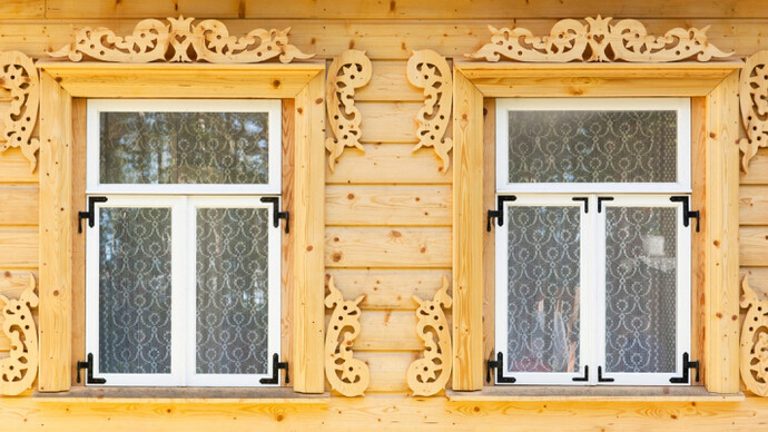 Russian house from Peipus. Courtesy of Estonian Open Air Museum