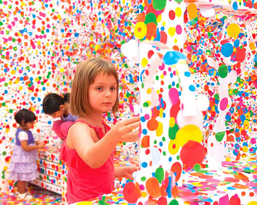 Yayoi Kusama: The obliteration room. Courtesy of Auckland Art Gallery