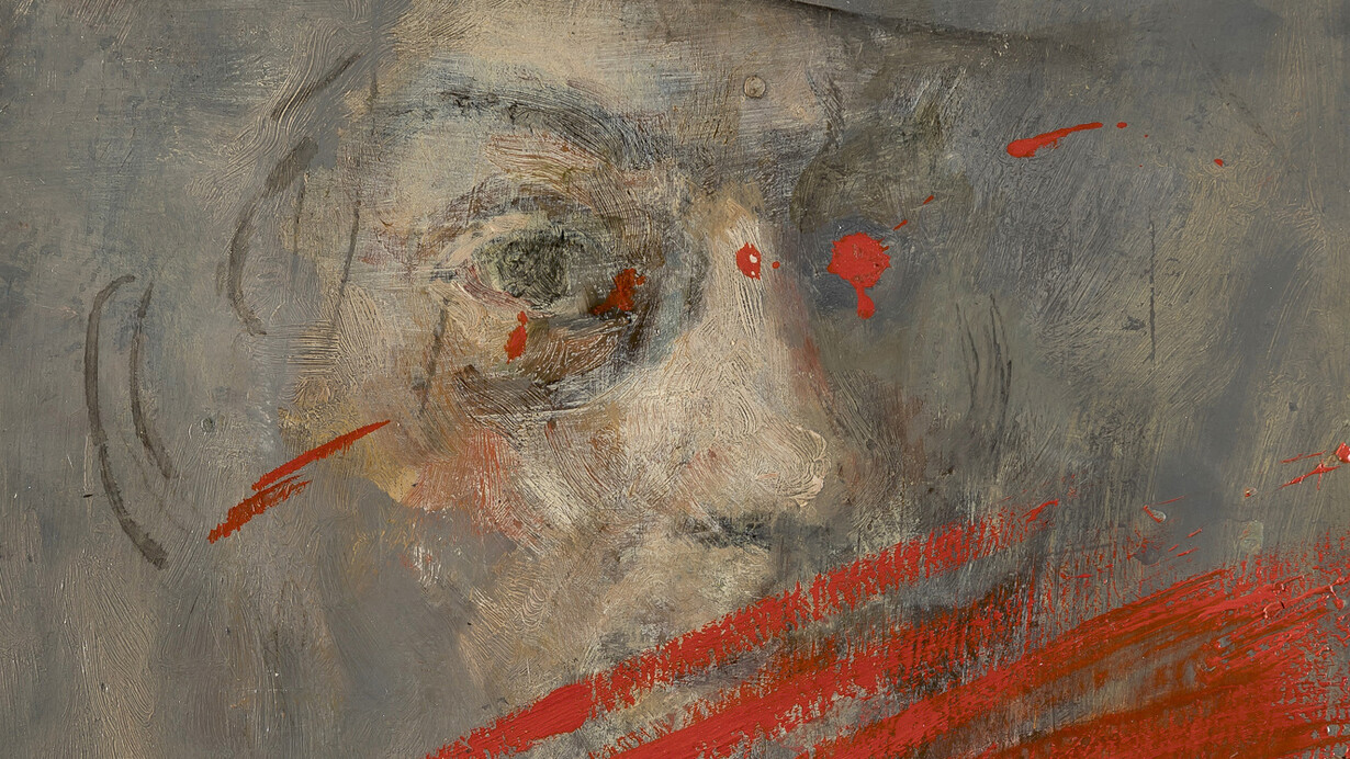 Giancarlo Vitali. Pausa, dettaglio, 39,5 x 29,5 olio su tavola