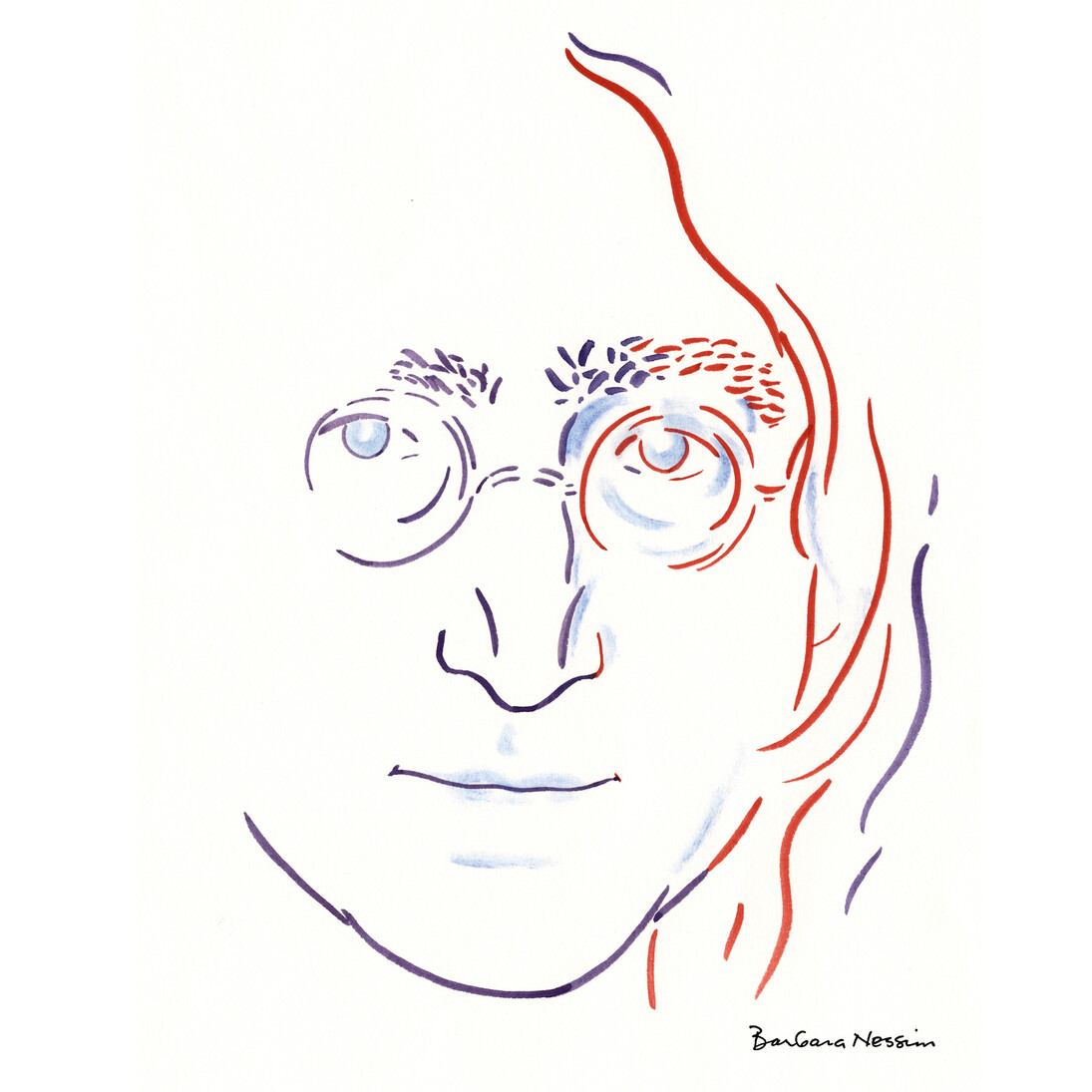 Barbara Nessim. John Lennon Remembered, for the October 20, 1988 cover of Rolling Stone, 1988. Gouache. Victoria & Albert Museum, E.63-2013.
