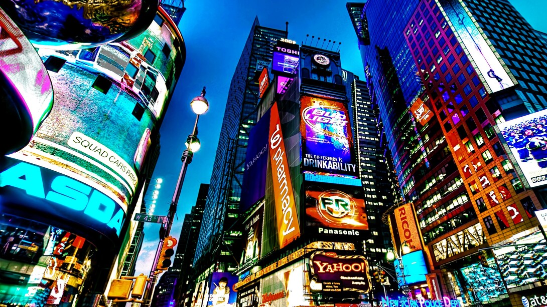 Times Square, en el corazón de Manhattan, Nueva York