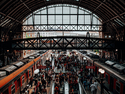 A station connecting people from different walks of life, reflecting the intersections where diverse identities and cultures meet