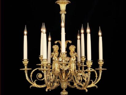 Pierre Gouthière - Nine-Light Chandelier 