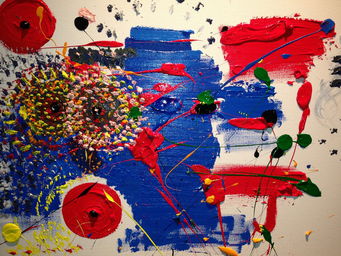 Idiosyncratic Expressions, Untitled 2, Nico Solis, Acrylic on Canvas, 18 x 24
