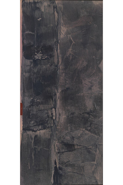 Jules Olitski, Camillus Banished -Two, 1974, acrylique sur toile, 198 x 89 cm © The Estate of Jules Olitski