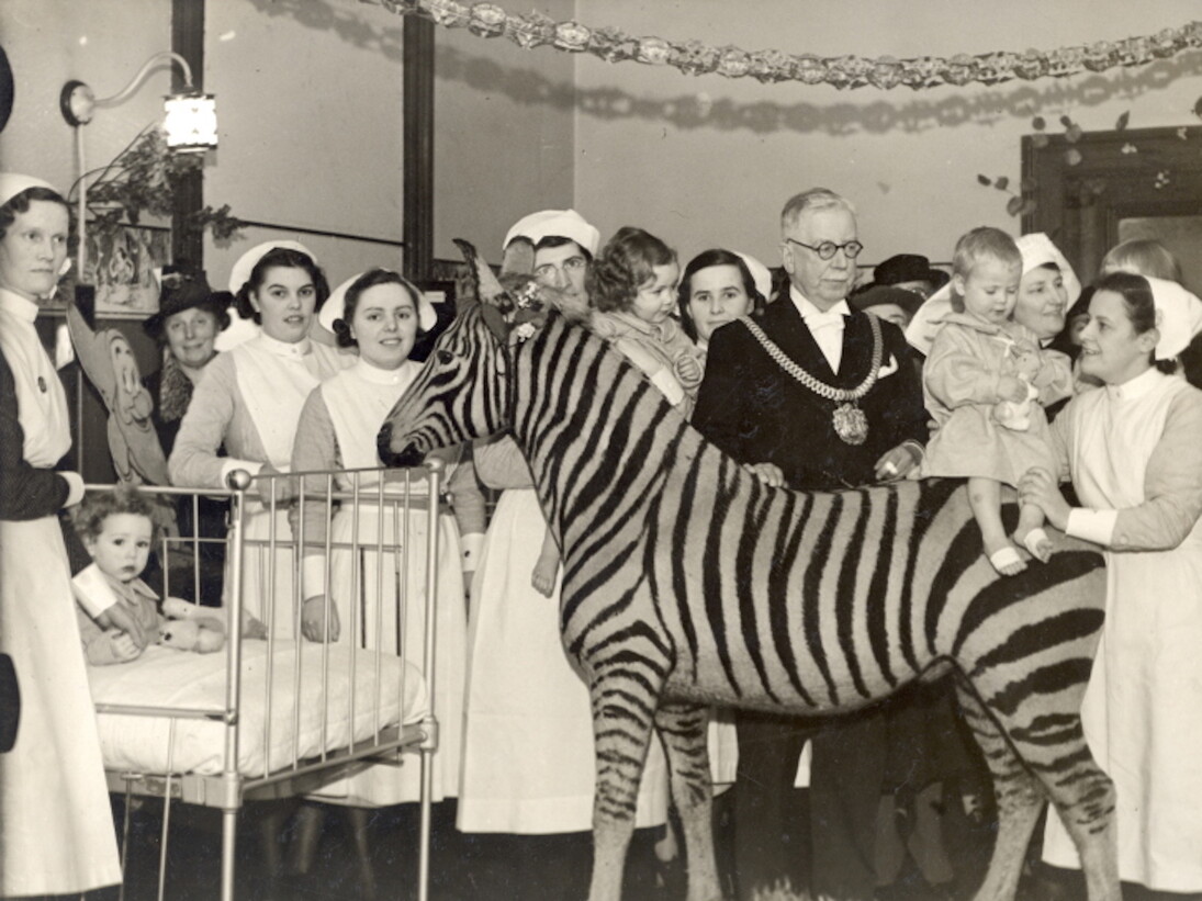 Liverpool Stanley Hospital at Christmas. Courtesy of Museum of Liverpool