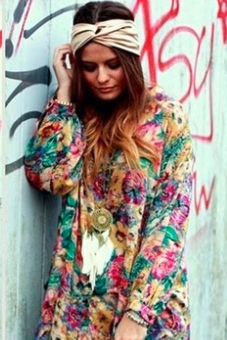 Vestido estilo flower power