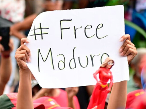 Venezolanos reclaman por la liberación de Maduro, Venezuela, enero de 2026