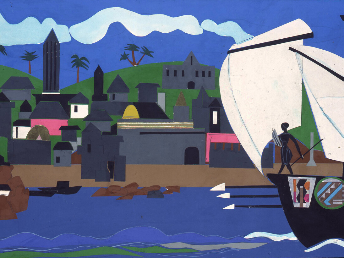 Home To Ithaca, Collage, 1977, Courtesy Mount Holyoke College Art Museum, South Hadley, Massachusetts. Gift of the estate of Eileen Paradis Barber (Class of 1929)