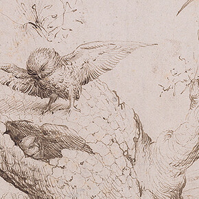 Hieronymus Bosch, The Owl’s Nest, c. 1505–1515, pen and brown ink, Museum Boijmans Van Beuningen, Rotterdam (former Koenigs Collection)