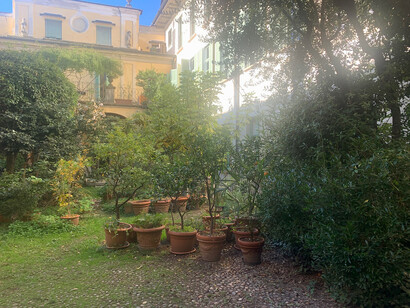 Cortile interno Palazzo Bellini, Oleggio, Italia (Claudia Zanfi)