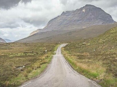View from the car on Scotland's Route 500