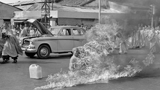 Thích Quảng Đức ardiendo: la foto, de Malcom Browne, le valió el Pulitzer