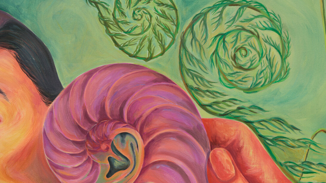 Lily Wong, To be titled (detail), 2023, acrylic on paper, 22 1/2x30 inches. Courtesy of the artist and Lyles & King, NYC 