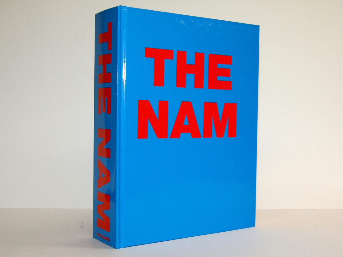 Fiona Banner, THE NAM, 1997, 1000-page hardback published by Frith Street Books & The Vanity Press with assistance from Arts Council England © and courtesy the artist 