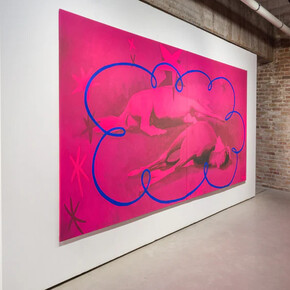 Sihan Chen, Blue is a gaze, ausstellungsansicht. Mit freundlicher genehmigung der König Galerie