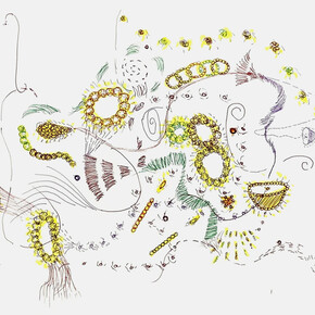 David S. Rubin, Hope (1) (detail), 2025. Courtesy of Launch LA Gallery