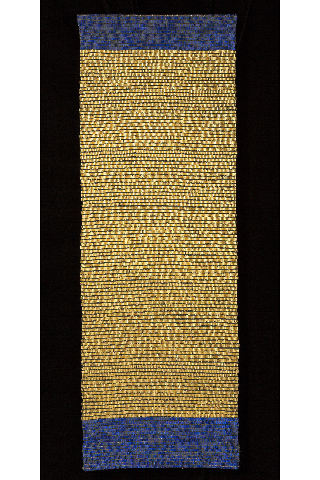 Olga De Amaral, Tabla 15, 1990, Linen, Gesso, Acrylic Paint, Gold Leaf, 192 x 65 cm