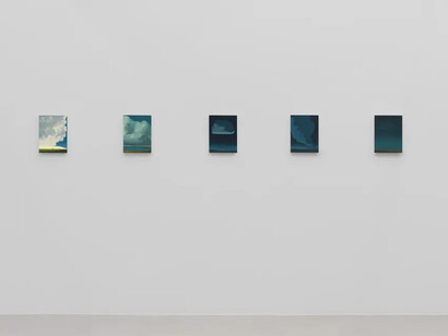 Na Kim, Blue, exhibition view. Courtesy of Nicola Vassell Gallery