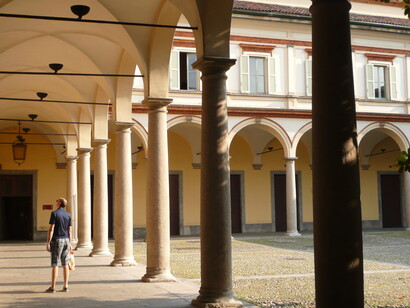Conservatorio Giuseppe Verdi, Milano. Cortile, ex chiostro di Santa Maria della Passione