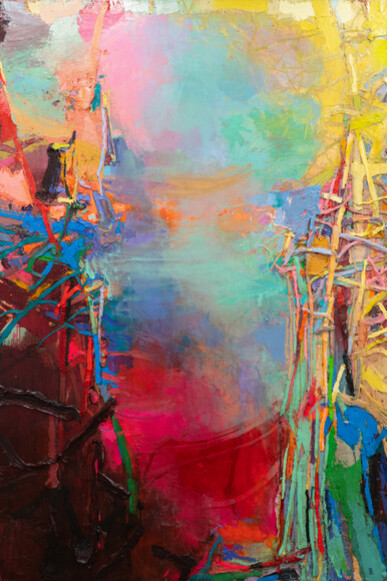 Brian Rutenberg, The morning (detail), 2026. Courtesy of Forum Gallery