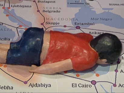 Reproducción del cuerpo del pequeño Aylan