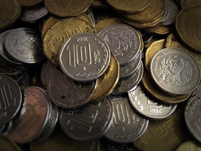Monedas de centavos mexicanos