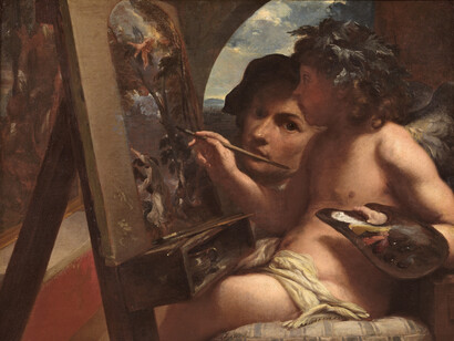 IMehus, Lieven, The genius of painting, ca. 1650. Courtesy of Museo Nacional del Prado