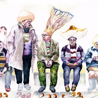 Nikita Shalenny, Mushrooms Selling Mushrooms, 2016. Courtesy of Sabsay