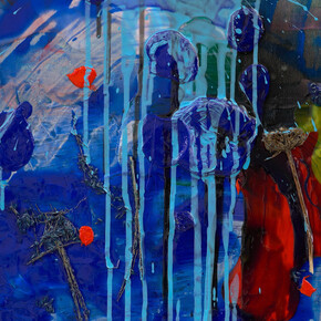 Tim Garwood, Blue moor (detail), 2025. Courtesy of Philip Martin Gallery