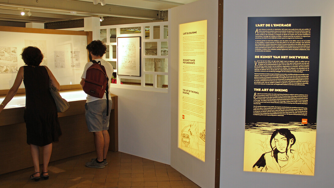 The art of comic strip. Courtesy of Comics Art Museum