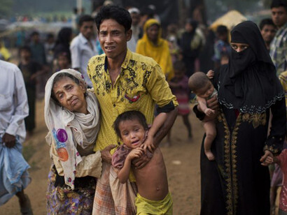 A Rohingya family
