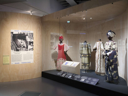 African fashion, exhibition view. Courtesy of Musée du Quai Branly