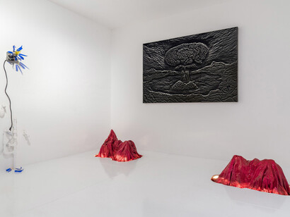 Romeo Gómez López, Life on Mars, vista de exhibición. Cortesía de Galería Travesía Cuatro 