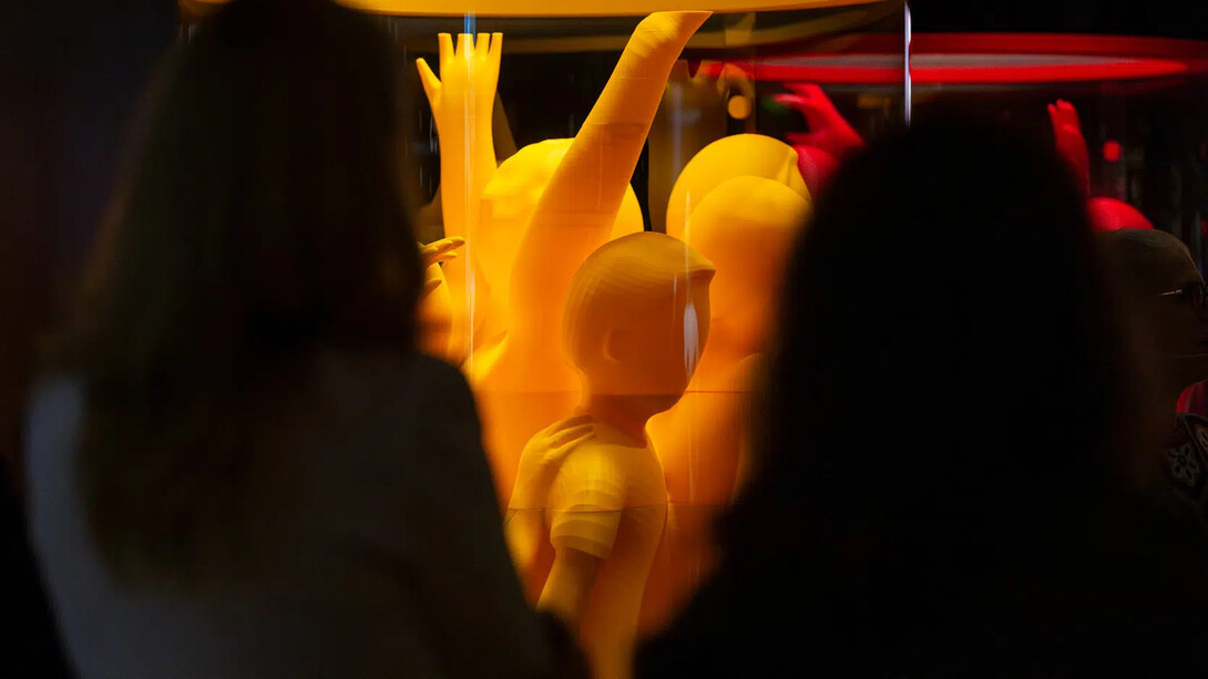 Foules, laboratoire humain, vue d'exposition. Avec l'aimable autorisation du Musée de la civilisation