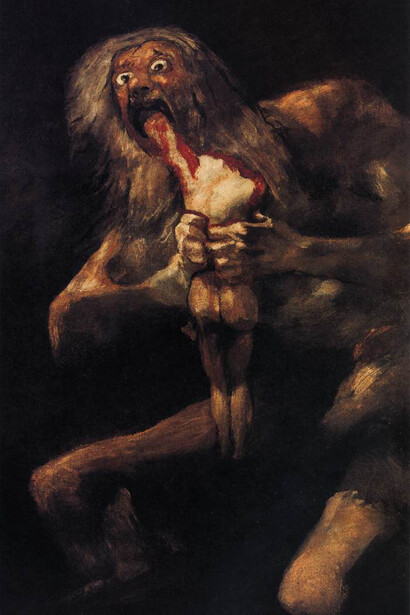 Saturn Devouring His Son by Goya