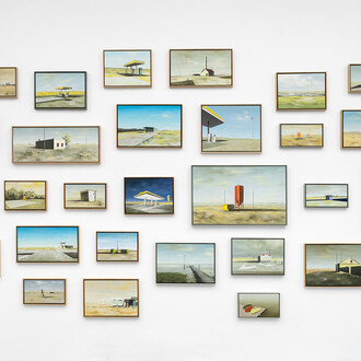 Andreas Silbermann, Unterwegs, ausstellungsansicht. Mit freundlicher genehmigung der Galerie Poll. Foto von dotgain