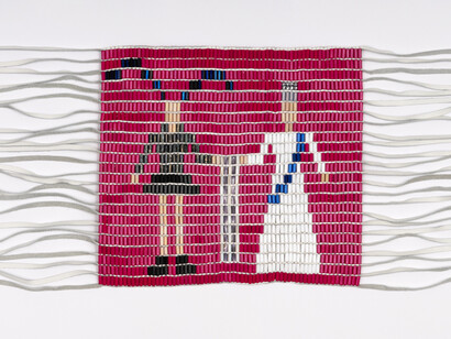 Skawennati, Wampum presented by xox to the Queen (Nail polish version). Courtesy of the National Gallery of Canada