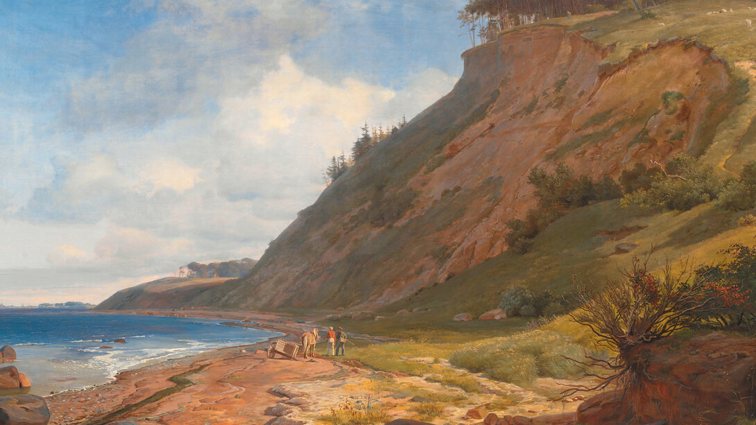 Johan Thomas Lundbye, A Danish Coast. View from Kitnæs on Roskilde Fjord. Zealand, 1843. SMK