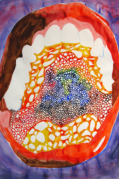 Karin Janssen, 'Silent Screams in the Valley of Uncanniness #113', 47 x 60 cm, watercolour on paper