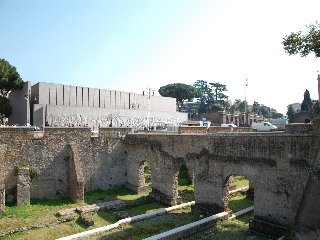 Giuseppe Terragni, Progetto con inserimento contesto urbano, credits Casa dell'Architettura di Roma